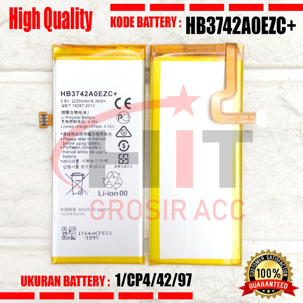 Baterai Battery For Huawei P8 LITE / P8 PLUS HB3742A0EZC+