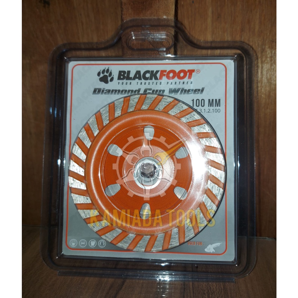 Diamond Cup Wheel 4" BLACKFOOT / Mata Gerinda Poles Beton 4" BLACKFOOT