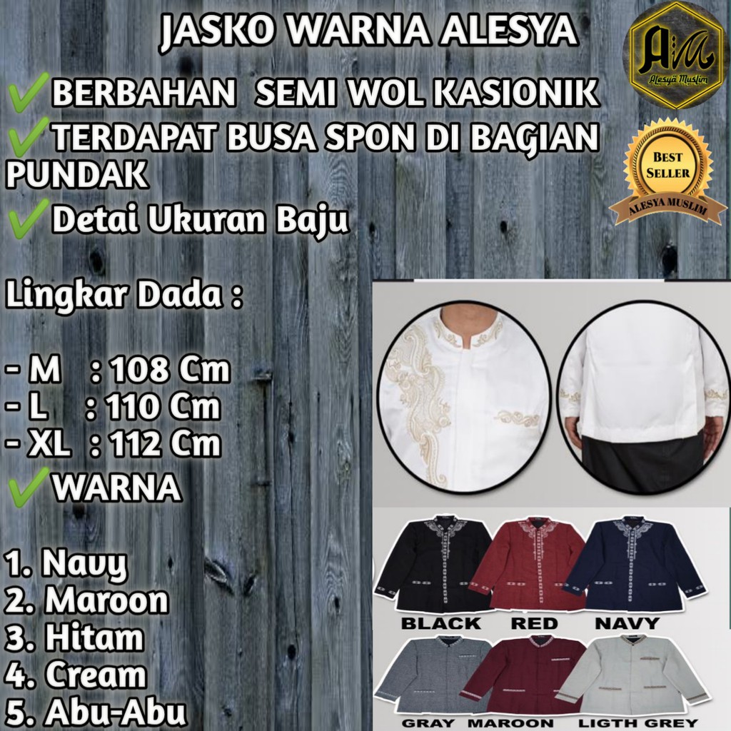 JASKO MOTIF ALESYA MUSLIM BEST SELLER/HARGA GROSIR/RECOMMENDED/BEST SELLER/BISA BAYAR DI TEMPAT