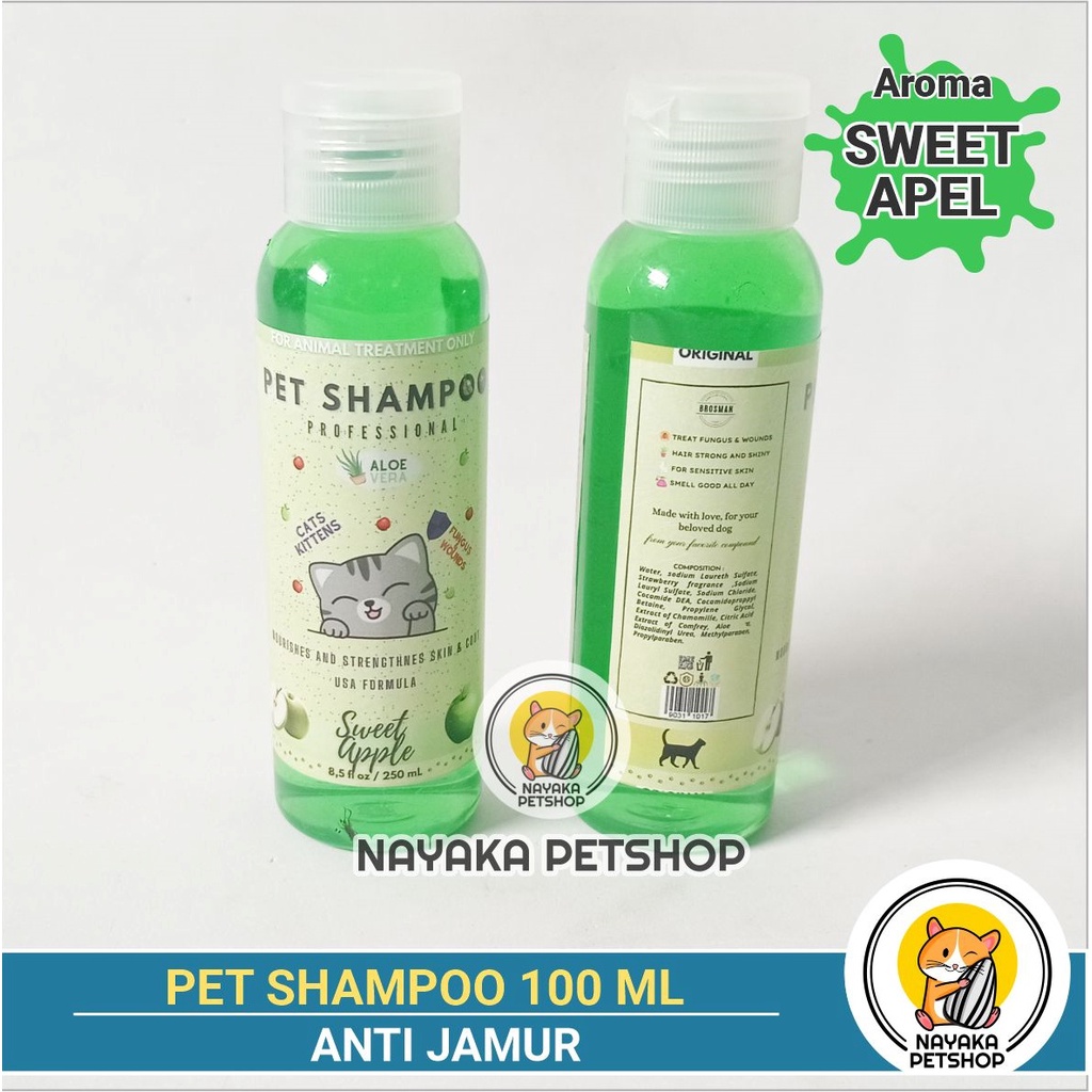 Pet Shampoo 100 ml Shampo Kucing Anti Jamur Sampo Scabies Fungus