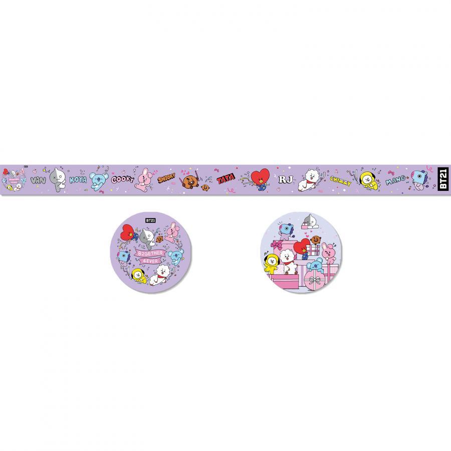 Kpop BTS Kartun Washi Tape Handbook DIY Stiker