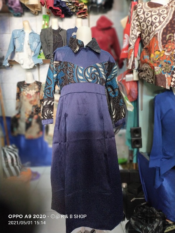 Couple Batik Keluarga Gamis Lonceng Model Jazz Gamis Jazzy Couple Gamis Batik Kerah Jazz Batik Murah