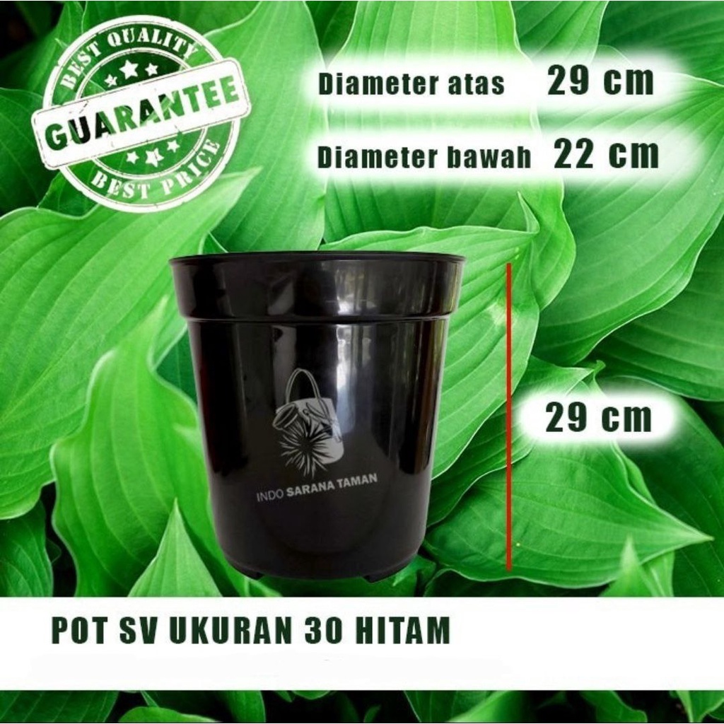 POT TINGGI SV 30 HITAM Pot Tanaman Pot Bunga Pot Plastik Pot Model Tinggi GROSIR POT