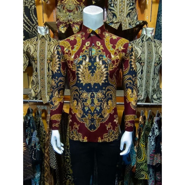 kemeja alisan batik