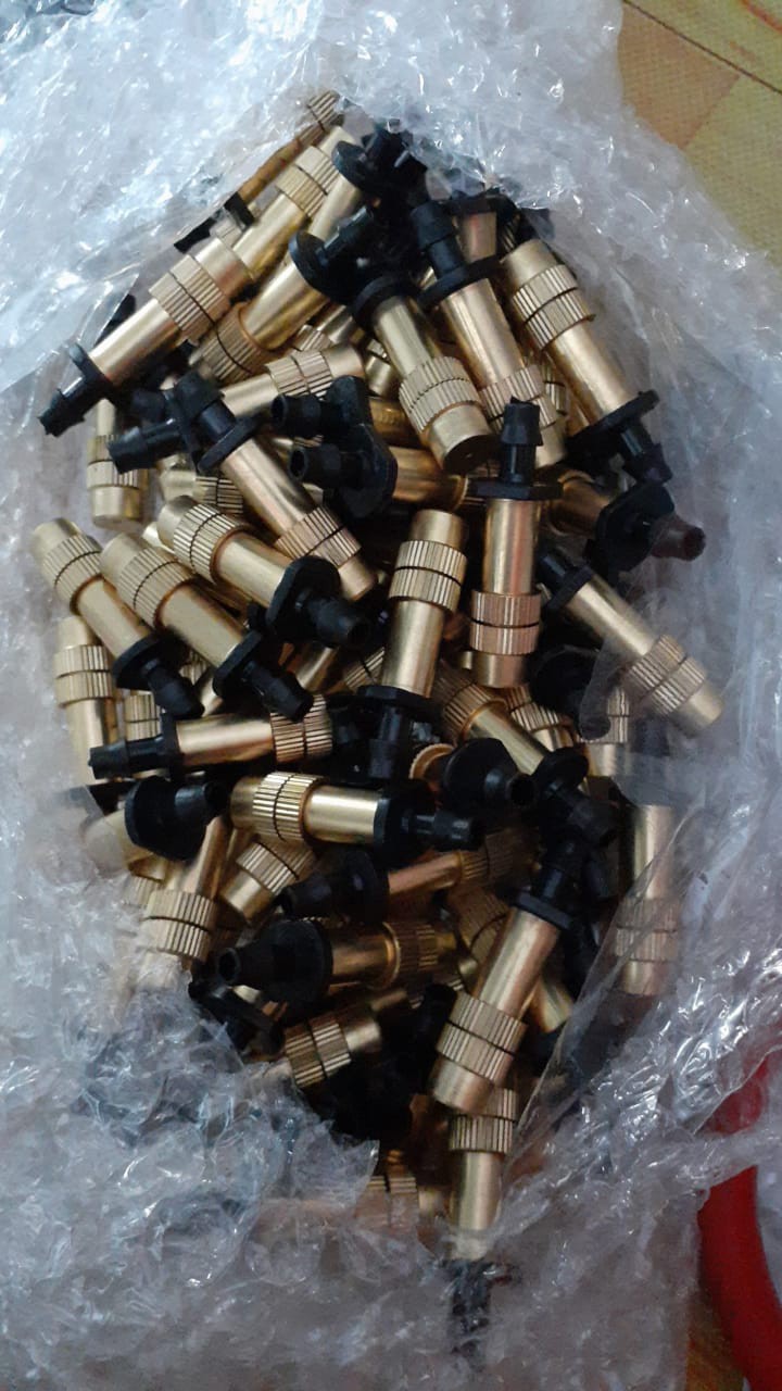 5pcs Nozzle Penyemprot Kuningan 4mm Untuk Taman
