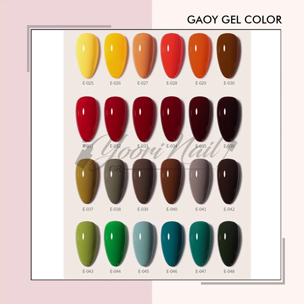 Gaoy color (E037-E072) gel polish light luxury series nail art gel kutek gel