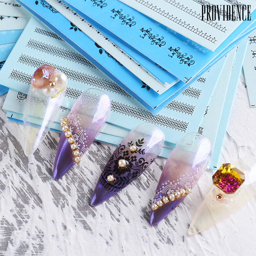 Providence 24Pcs/Set Nail Transfer Vivid Images DIY Colorful Roll Totem Stickers Manicure Sliders Decoration for Female