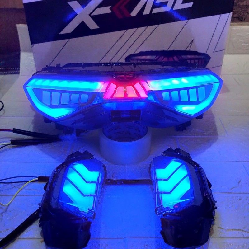 Lampu Stop Nmax New Stop Lampu  Belakang Variasi Nmax 2020 New Led Running Senja Biru