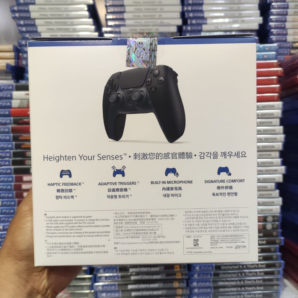 Stick PS5 Stik PS5 DualSense Wireless Controller Midnight Black Hitam