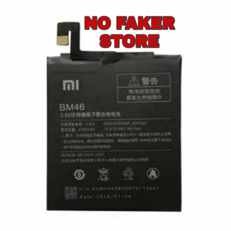 Baterai Xiaomi Redmi Note 3 | Batre Redmi Note 3 Pro / BM46