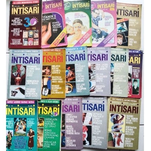 Majalah Jadul Majalah INTISARI edisi 90an Majalah Bekas Majalah Kesehatan