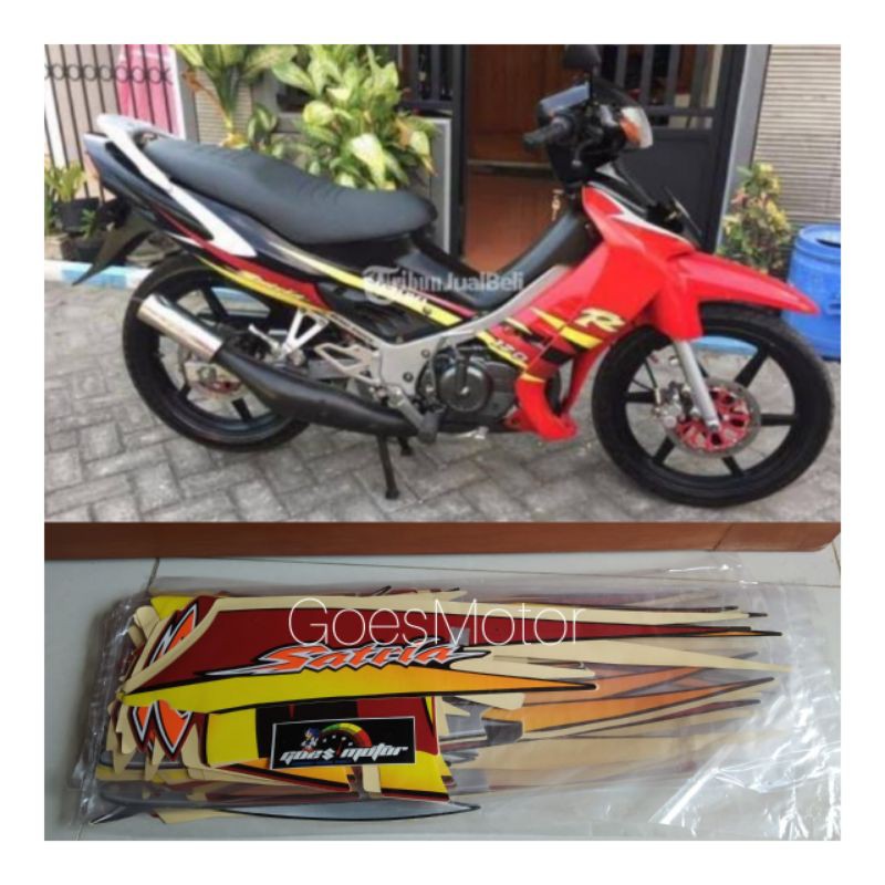 striping satria hiu lscm merah hitam ajs