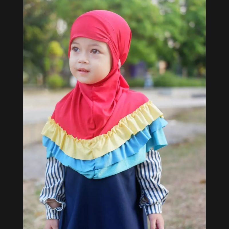 Jilbab Arsy Anak Instan 0 - 3 Tahun Jersey Premium Hijab Newborn Tk Bayi Lucu 6 - 12 Bulan Sekolah Sd 1 - 2