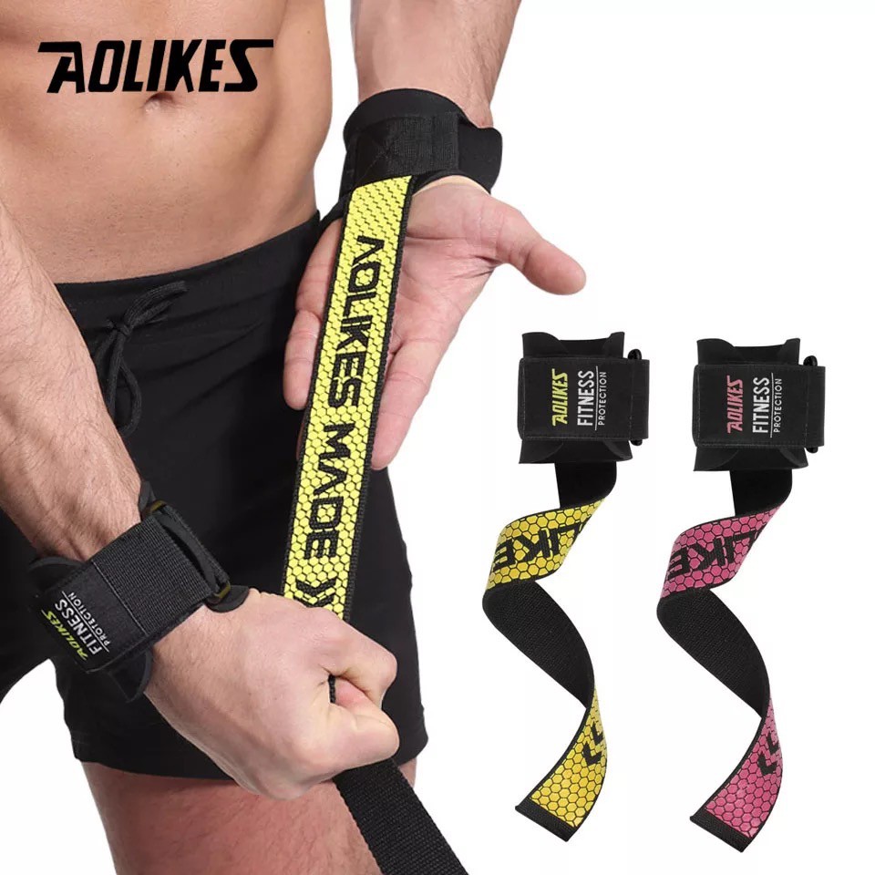 AOLIKES 7633 Heavy Lifting Wristband / Wrist Wrap Support - Deker Pelindung Pergelangan Tangan