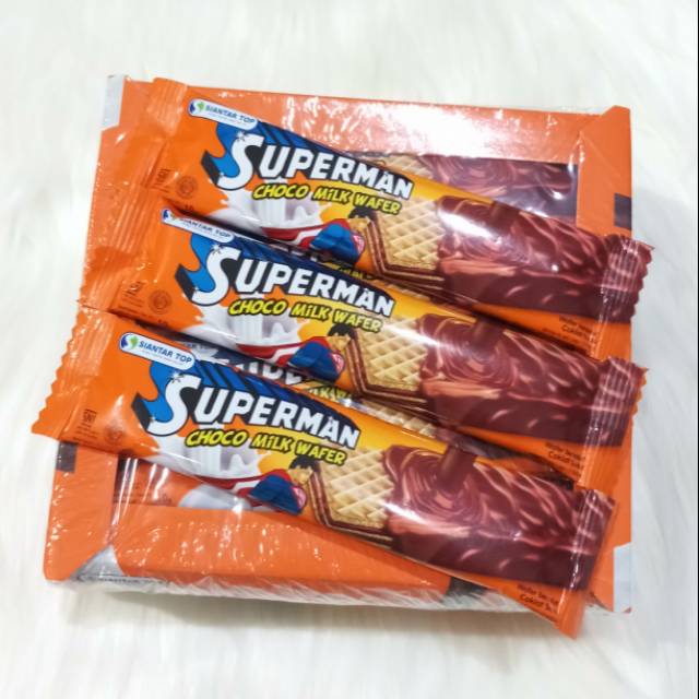 Paket isi 3 - Wafer Superman / Coklat Superman / Cokelat Superman ...