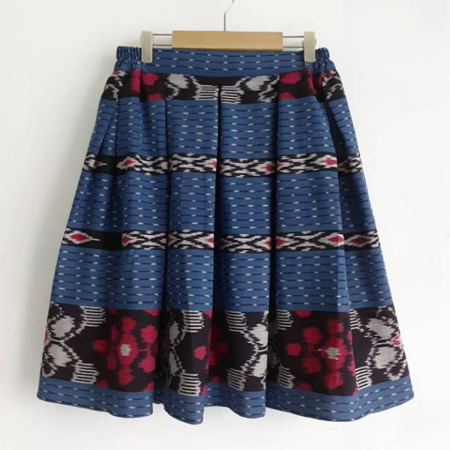 Rok tenun original premium bluered