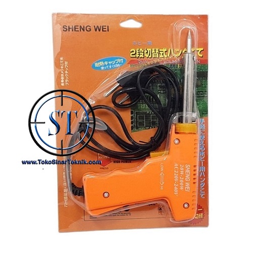 Solder Tembak Mata Kecil 20-200W Pistol Soldering Patri Ujung Mata Solder Kristal Chrystal On Off Elemen Panas Tembakan Solder