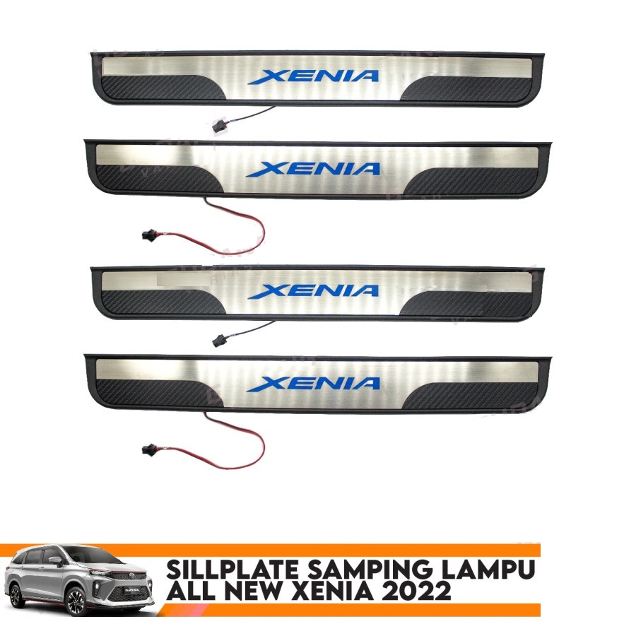 Sillplate Samping Xenia 2022 Biru LAMPU