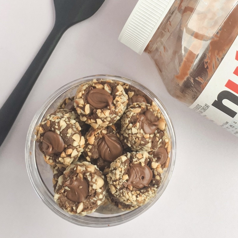 

hazelnut choco cookies