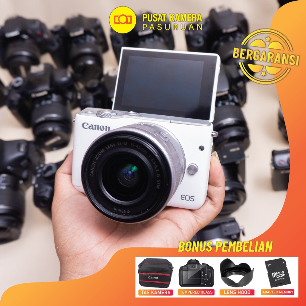 Canon M10 Kit Bekas Mulus - Kamera Mirrorles WIFI - Bukan M3 M100 XA3 A6000 Second