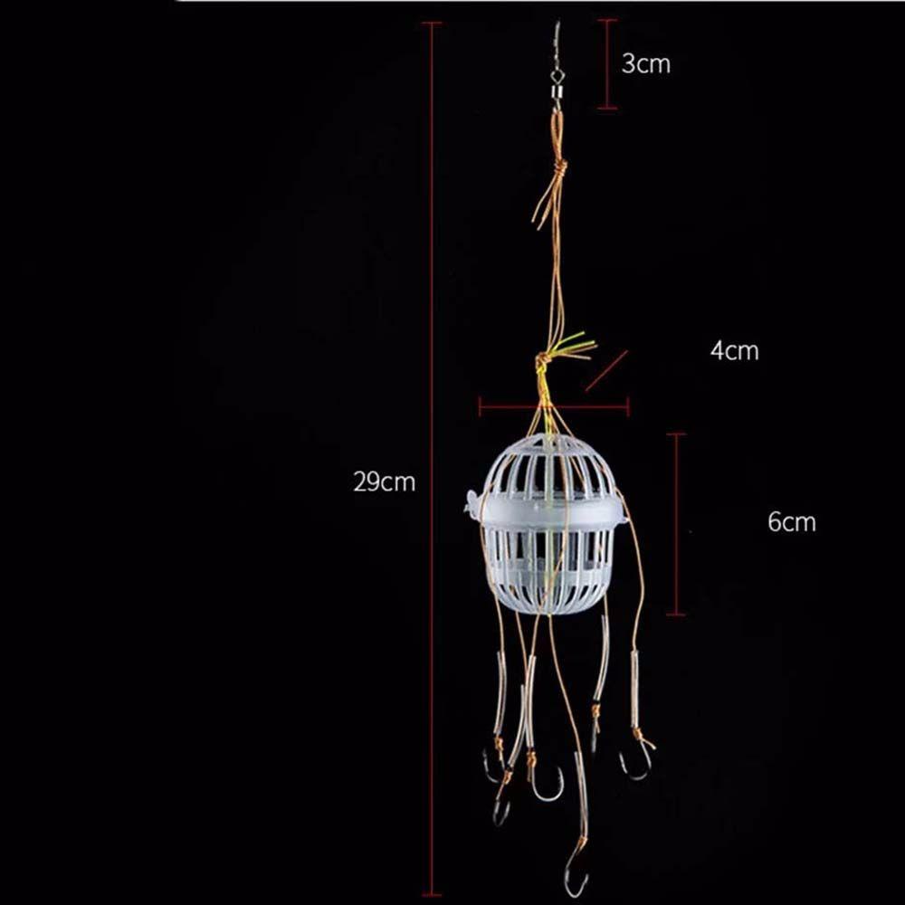 Nickolas1 Kait Ledakan Outdoor Tackle Tools Plastics Carp Spherical Fishhook Basket Feeder Holder Sea Box Hook Kail Pancing