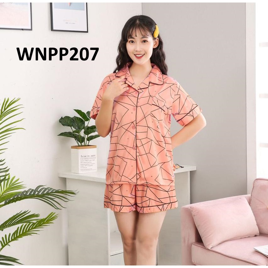 Baju Tidur Wanita Celana Pendek Kancing Depan Cubic - WNHP207