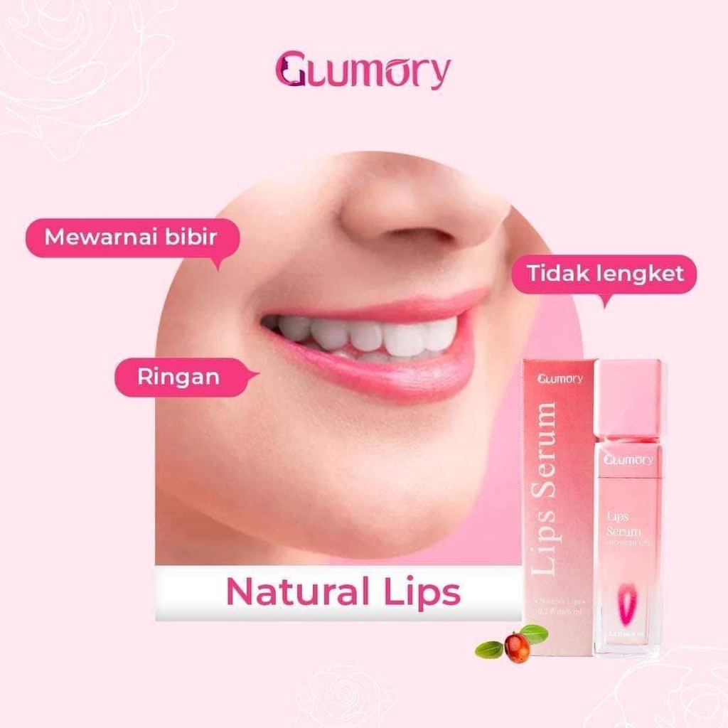 Glumory Lips Serum Original BPOM Lips Serum Pelemebab Bibir Pencerah Pemerah Bibir Penghilang Bibir Hitam Glumory Lips Serum Lipstick Tahan Lama Pencerah Pelembab Bibir Menutrisi Bibir Penghalus Bibir