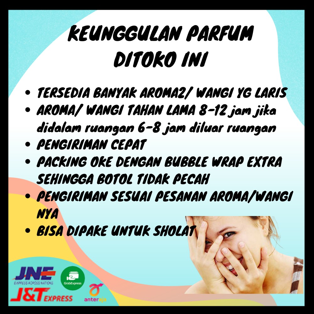 parfum farfum parfume perfume minyak wangi  wanita perempuan cewek cewe non alkohol original tahan lama refill isi ulang