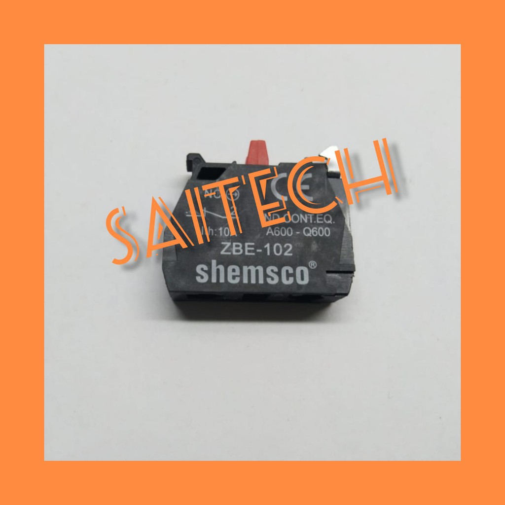 Auxiliary Contact / Kontak Block ZBE-BE102 / ZBEBE102 1NC Shemsco