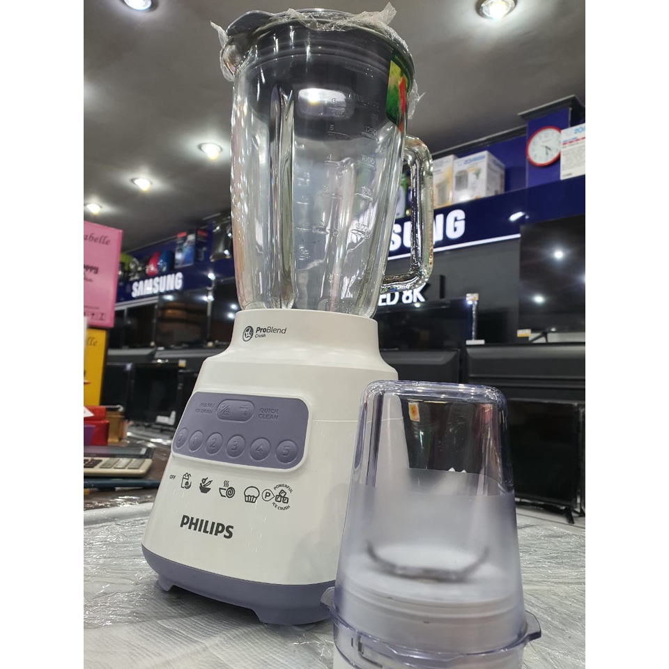 PHILIPS BLENDER 2 IN 1 HR-2222 GLASS JAR / HR2222