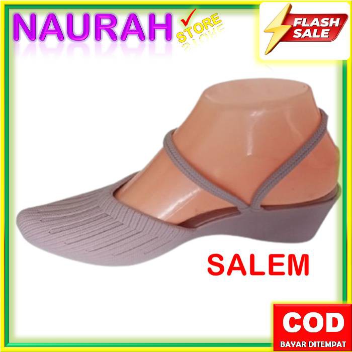 ( COD ) Sandal Balance  F816 Original 5cm Wedges Wanita Slop Tali Jelly Import Lentur Anti Slip