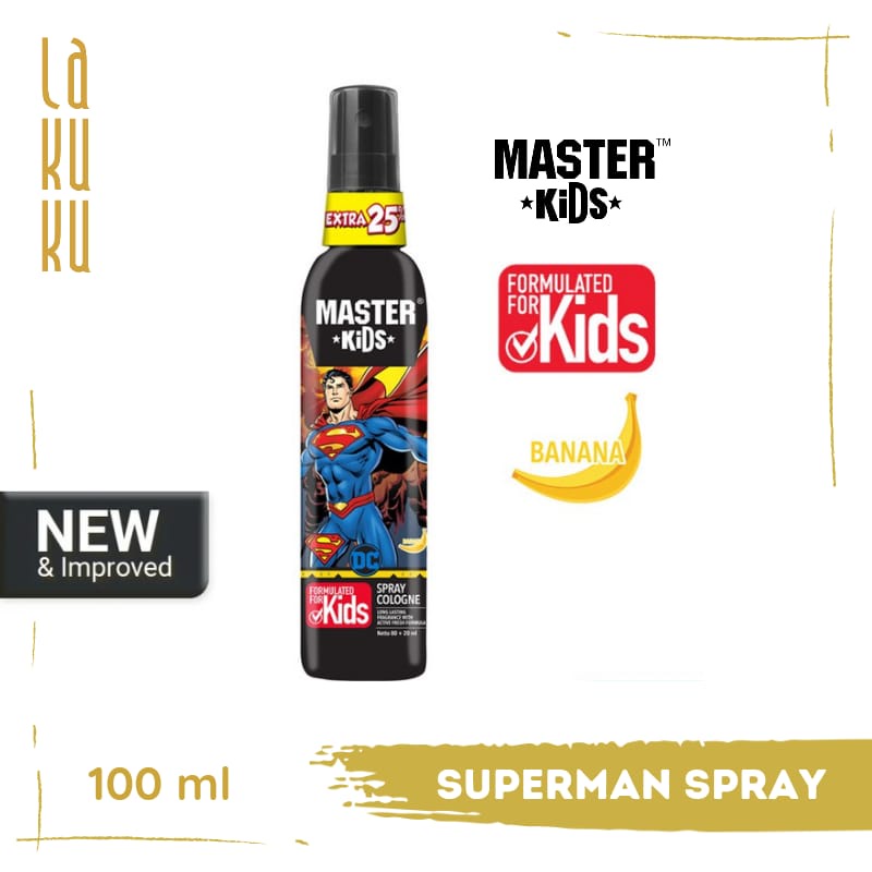 Lakuku - Master Kids Superhero Cologne Spray 100ml Parfum Anak Wangi Buah