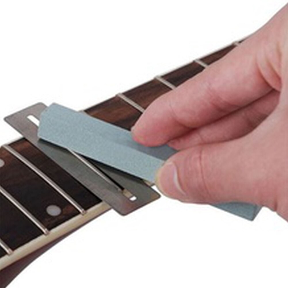 Fret Fretwire Fretboard Guitar Stone Cleaning Sanding Polishing