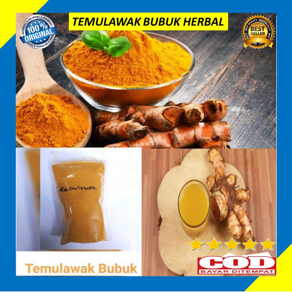 

Temulawak Bubuk 50 Gram Murni Organik Asli Tanpa Pengawet