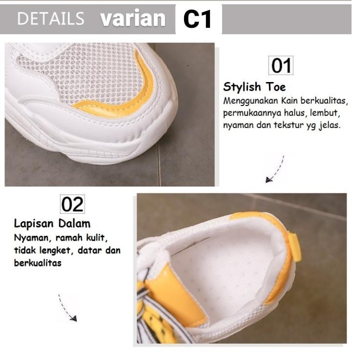 Sepatu Olahraga Wanita Putih Sneaker Fashion Korea Sepatu Sneakers Cewek sport SP-014