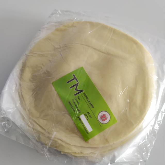 

Tortilla mini TJ crispy ukuran 20cm isi 20 pcs