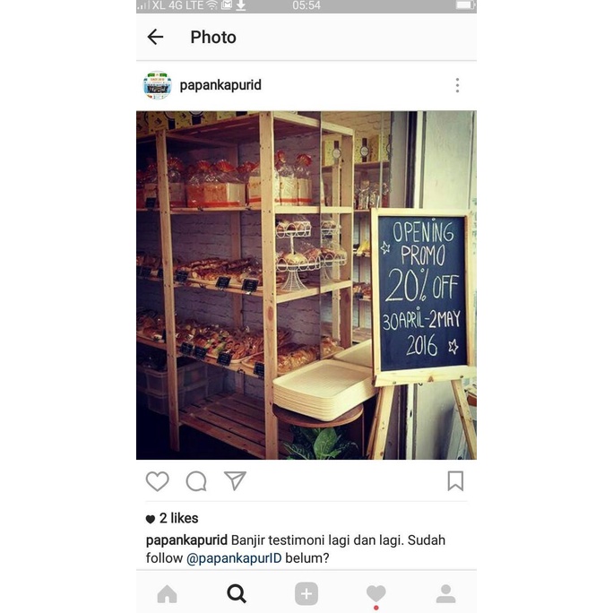 

Papan Tulis Kapur Standing Cafe Board 50x80cm