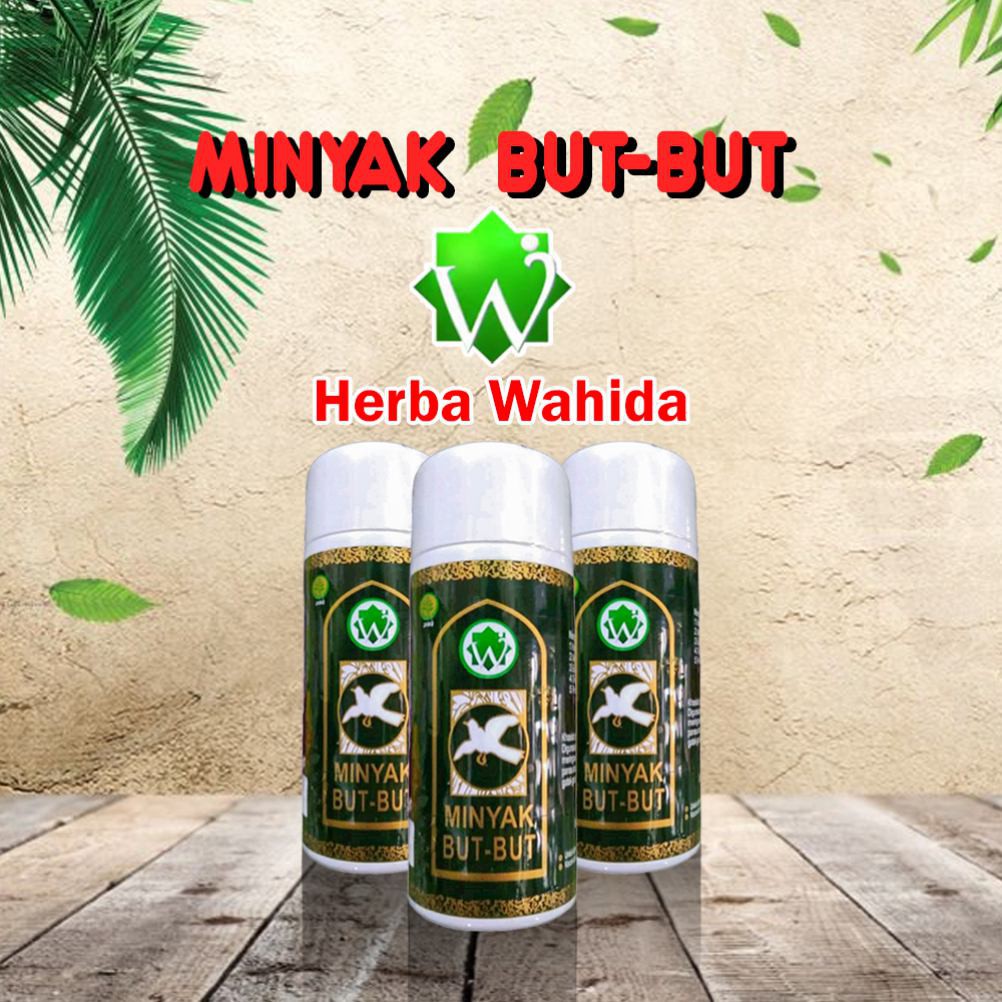 Minyak ButBut Minyak But-but Original Oil Herba Wahida 60 ml | Patah Tulang/Pegal-Pegal MInyak Urut Meredakan Nyeri  Digunakan secara tradisional sebagai minyak urut untuk membantu meredakan rasa nyeri pada persendian dan sakit otot pinggang