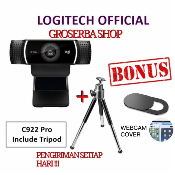 Cam Webcam Logitech C922 Pro + Tripod - Webcam Logitech C922 Pro Stream