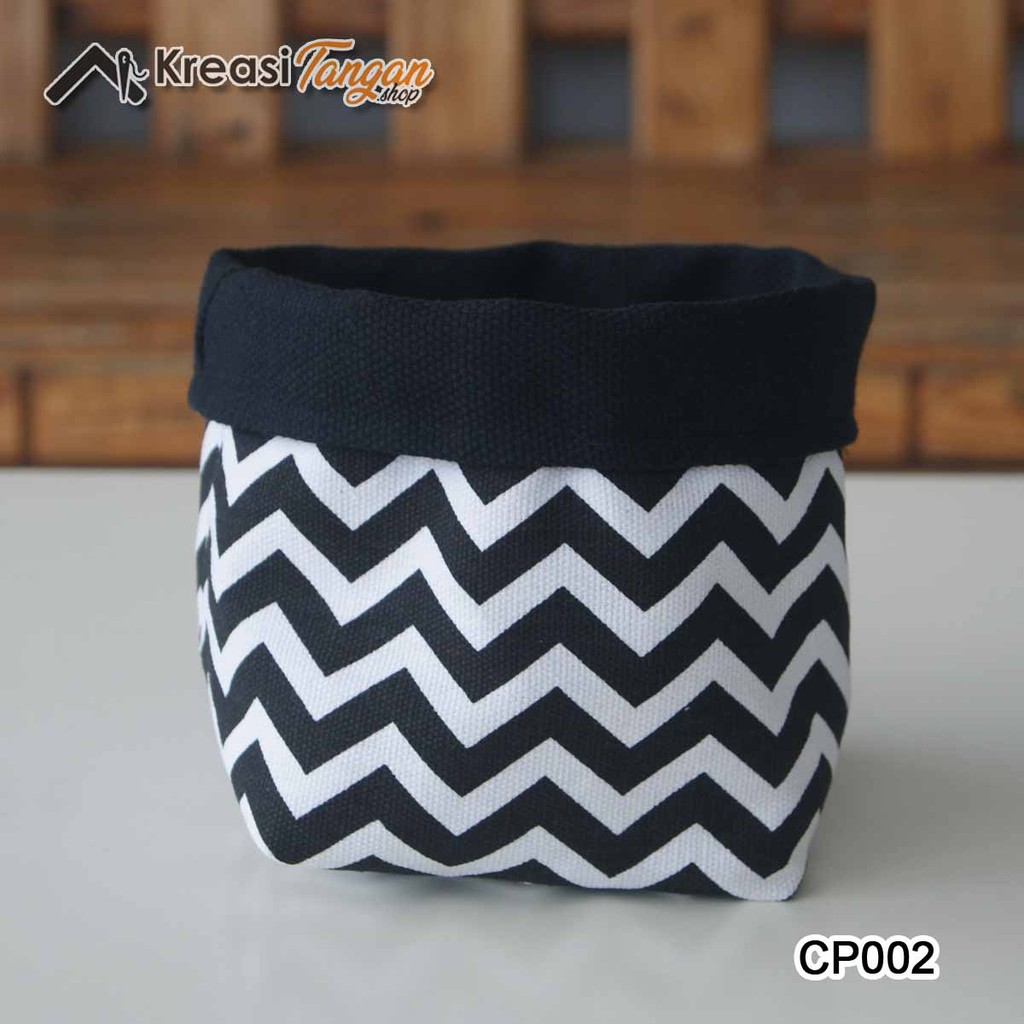 COVER POT TEMPAT PENYIMPANAN MOTIF MINIMALIS AESTHETIC CP002