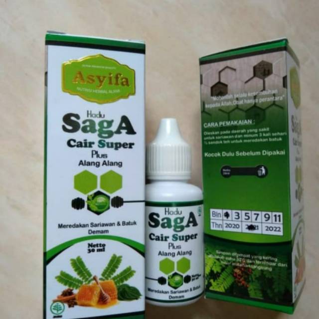 

MADU SAGA SUPER PLUS ALANG- ALANG,Obat Sariawan,Batuk,Amandel