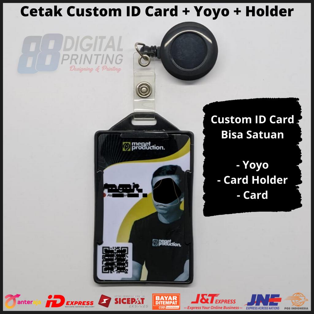 

(✔️COD) Cetak ID Cardd + Yoyo Keplek Name Tag Tanda Pengenal