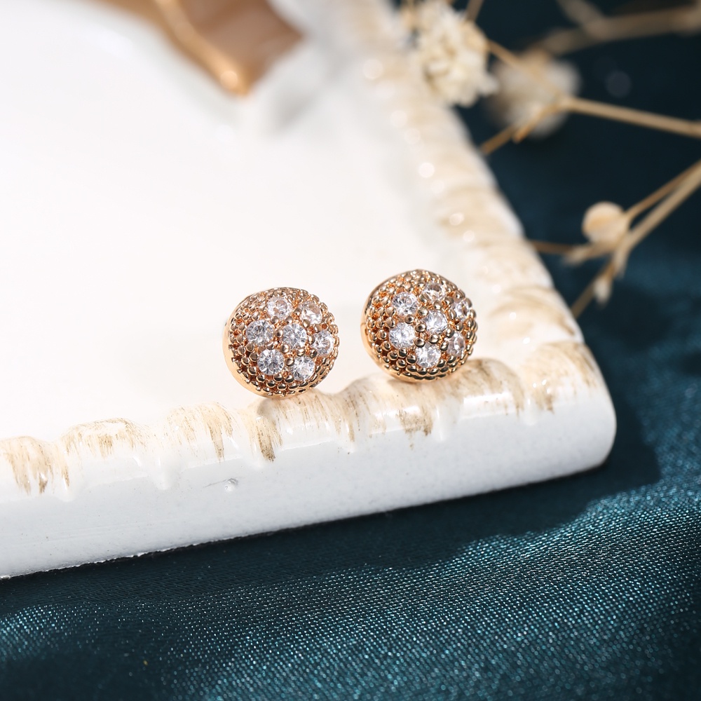 ✅COD  Anting Bulat Korea Fashion Anting Hoops Polos  Aksesoris Titanium Jewelry Anting Emas Murah D282