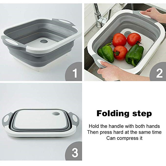 PROMO !!  Talenan Lipat Multifungsi 3in1 Cutting Board Folding