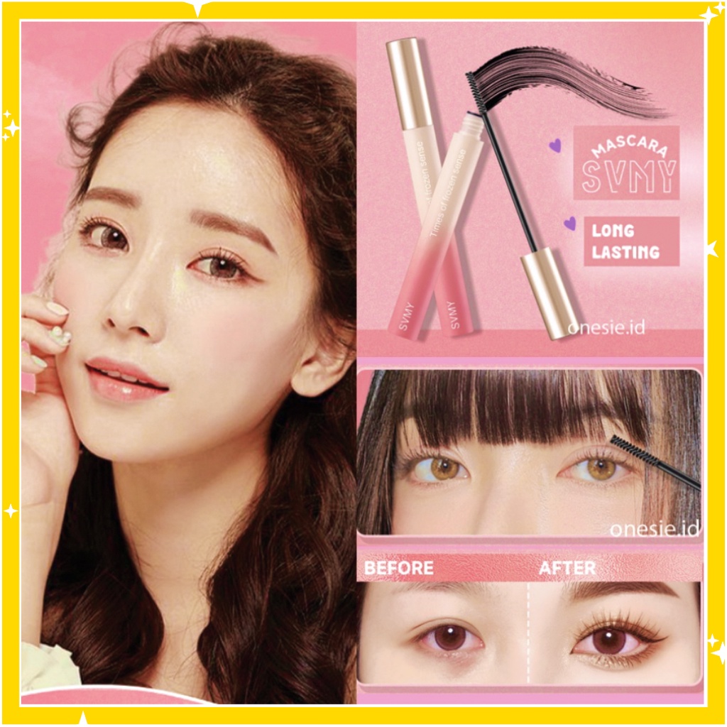 SVMY Pink Gold Maskara Long Lasting Lash Slender Curling Mascara Waterproof LA180 723