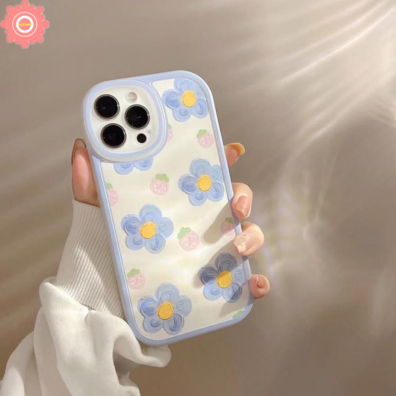 Lukisan Cat Minyak Bunga Soft Casing Oppo A17 A17K A57 2022 A96 A95 A16 A74 A76 A54 A55 A7 A15 A15S A12 Reno 6 5 7z 4 4f A16K A16E A1K A31 A52 A92 A72 A9 A53 A5 A12E A3s A5s Cover Penutup Mesin Cuci