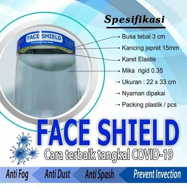 Face Shield/masker wajah/anti corona