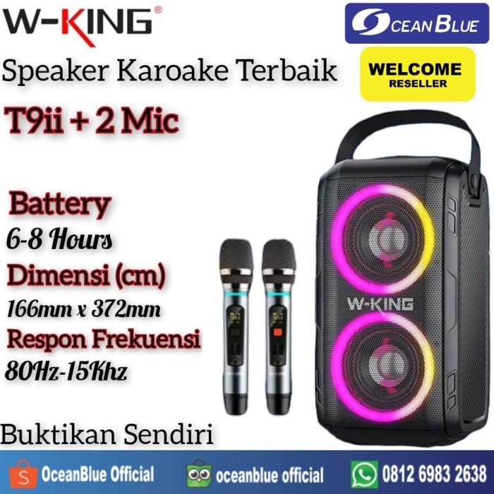 WKing T9ii+2 Mic Speaker Party Karaoke Bluetooth Wireless Portable