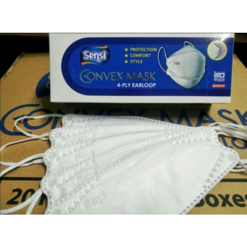 Masker Sensi Convex Mask 4 ply isi 20 pcs