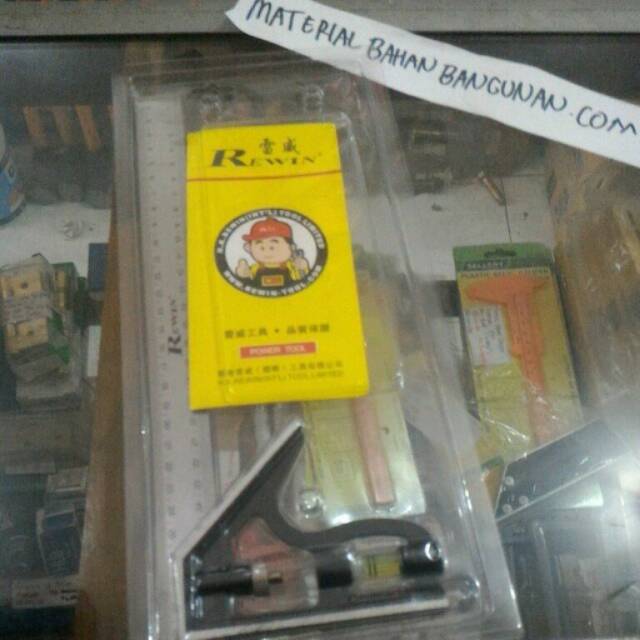

Penggaris besi siku panjang 30 cm merek rewin presisi jaminan asli no KW DSIKON5